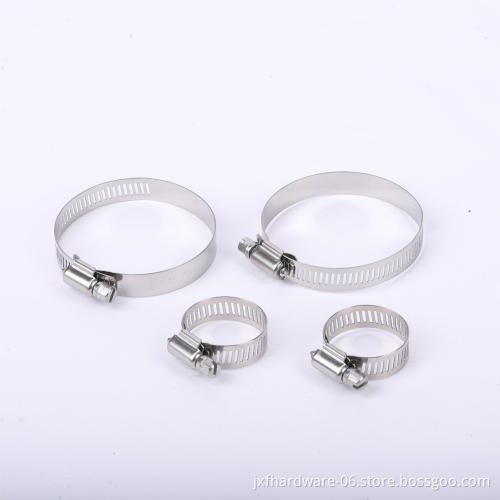 201 304 Stainless Steel American Adjustable Pipe Clamp Worm Gear Hose Clamps Supplier